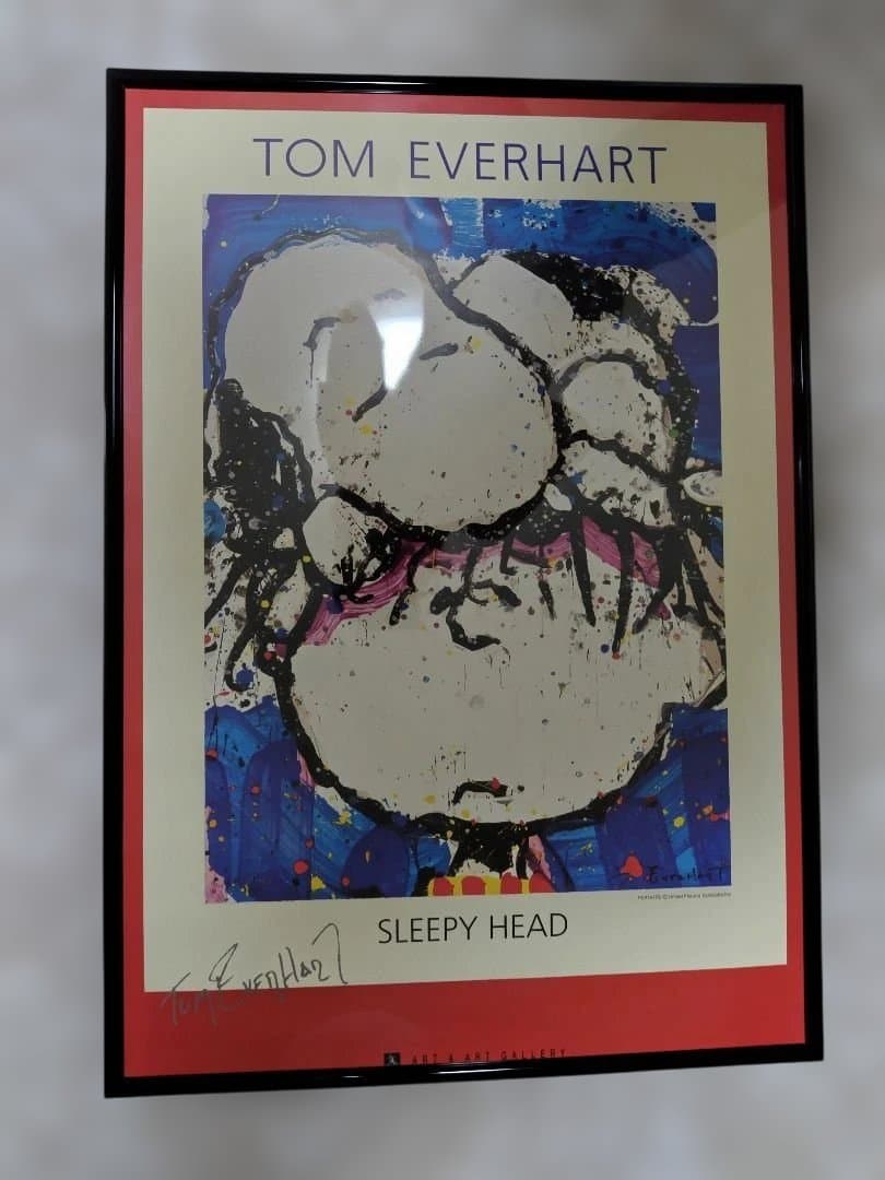 ダ*ス様 SNOOPY　トムエバハート　非売品ポスター　8種類　9枚　額縁付