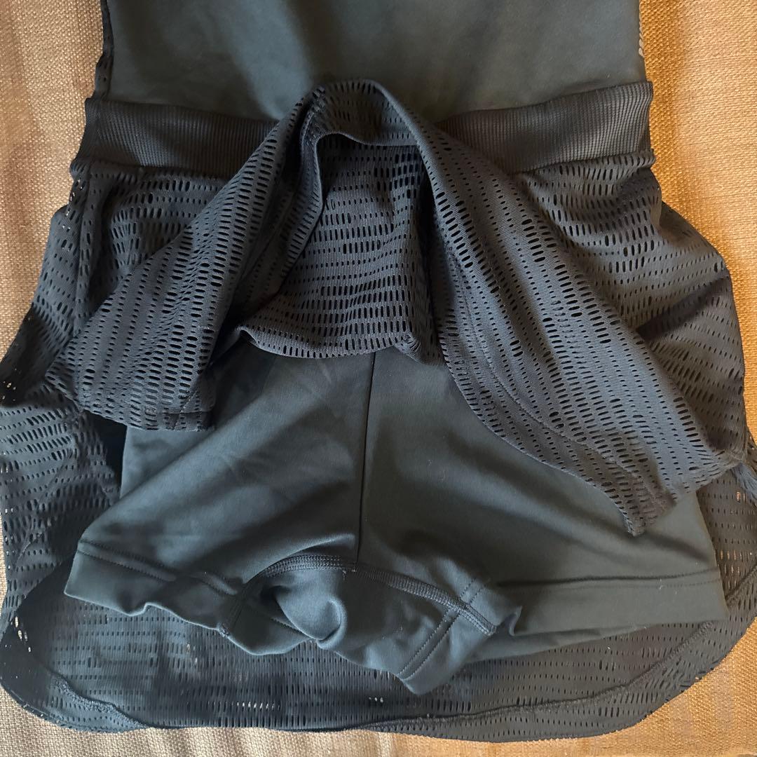 adidas テニスウェアセット 黒/オレンジ