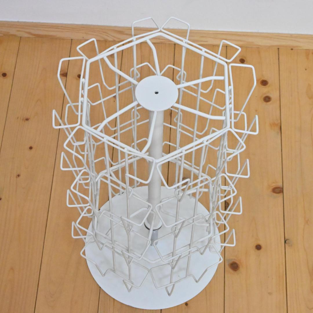 サイサイさん専用【ポストカードラック】卓上 回転スムーズ 什器 4段