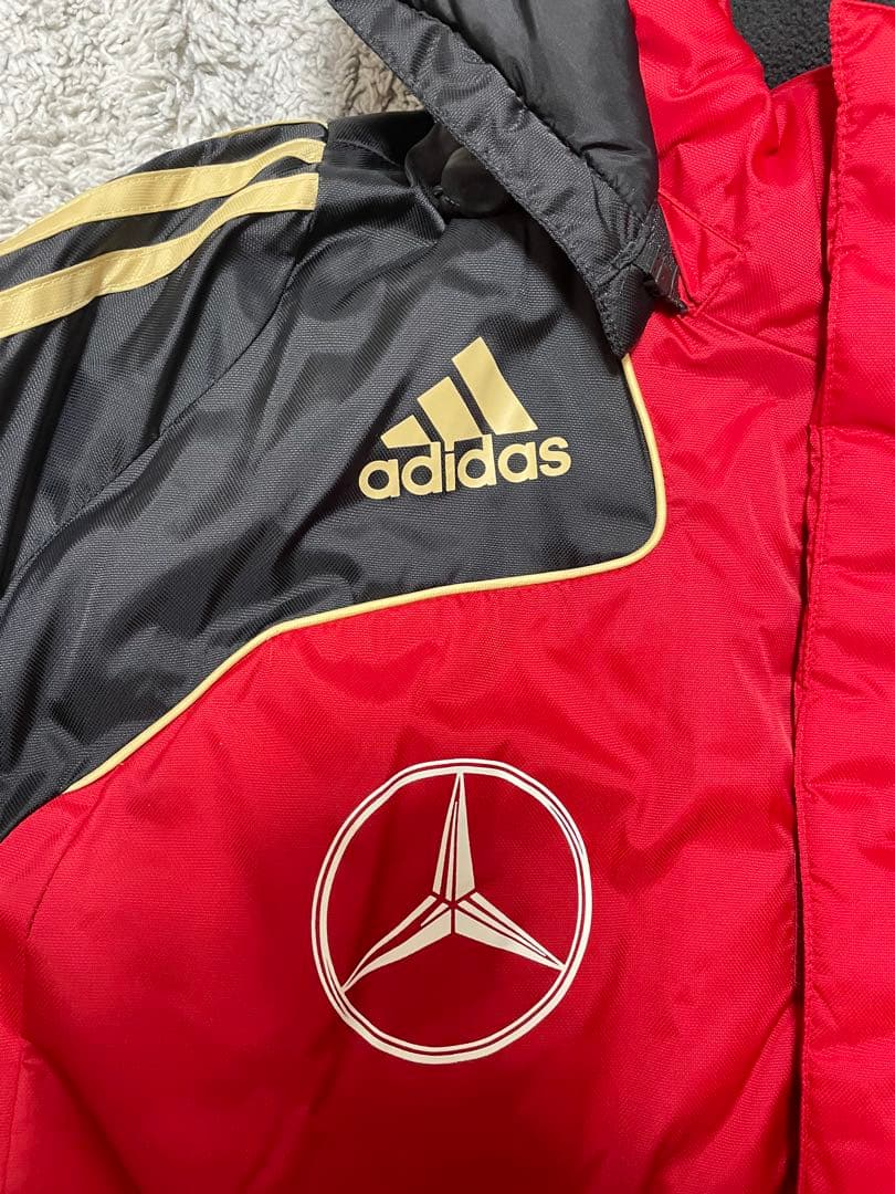 adidas ドイツ代表 Mercedes Benzベンチコート 赤黒 新品