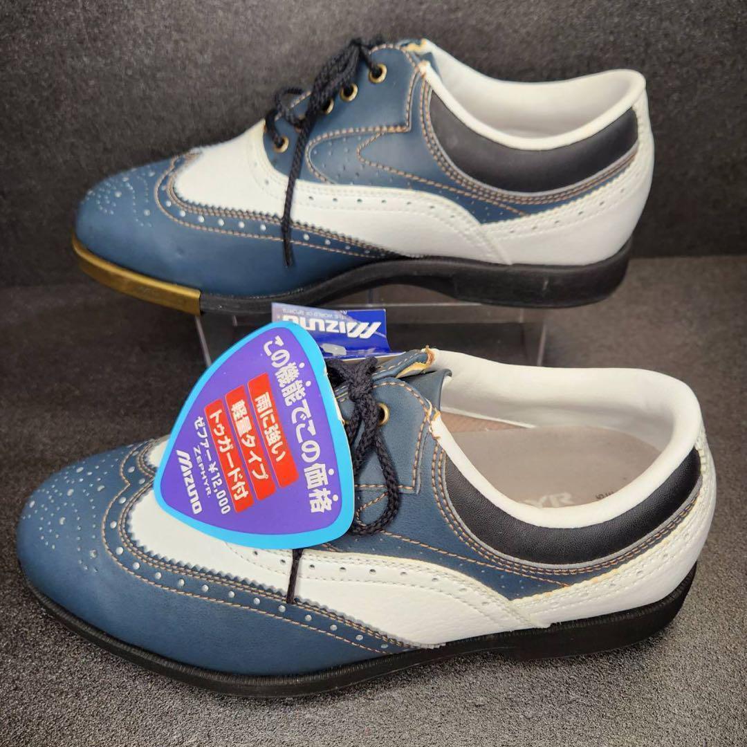 【新品、未使用】MIZUNO ミズノ　ゴルフシューズ　ウイングチップ　メダリオン