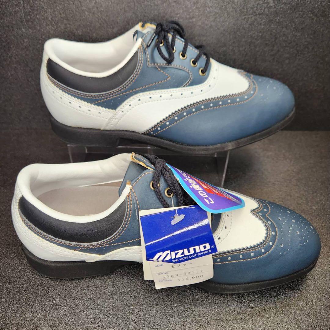 【新品、未使用】MIZUNO ミズノ　ゴルフシューズ　ウイングチップ　メダリオン
