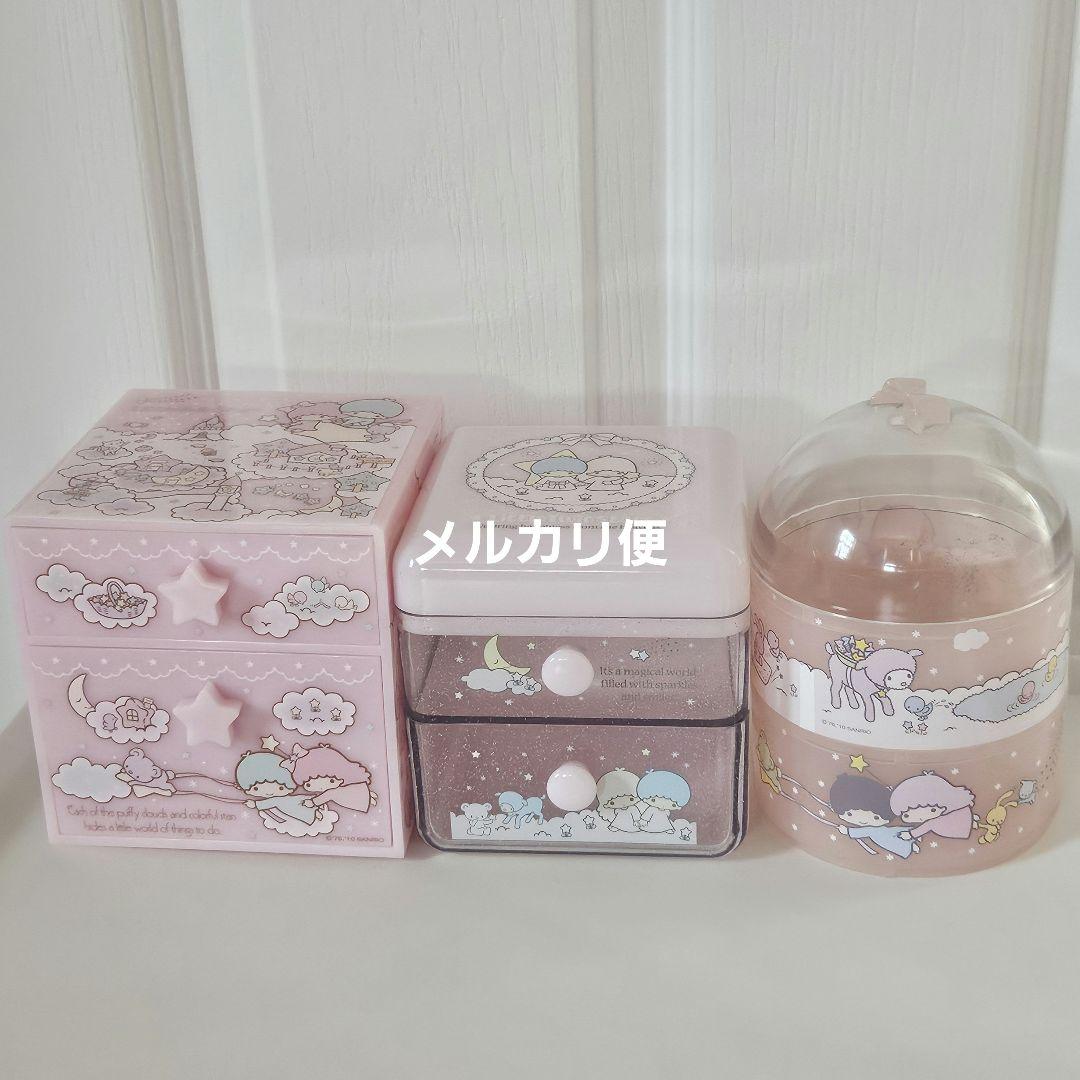 キキララ　小物入れ　ミニチェスト　タウン柄　他