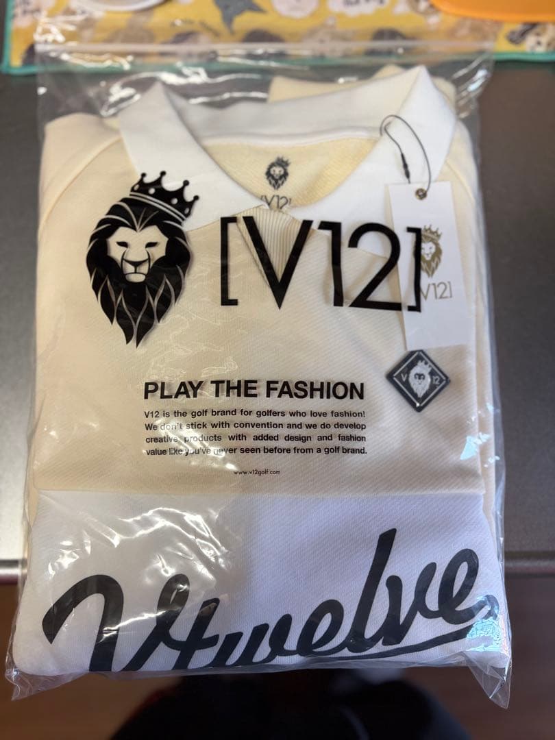 新品タグ付】V12 ゴルフ ウェア DG TEACH CREW スウェット L