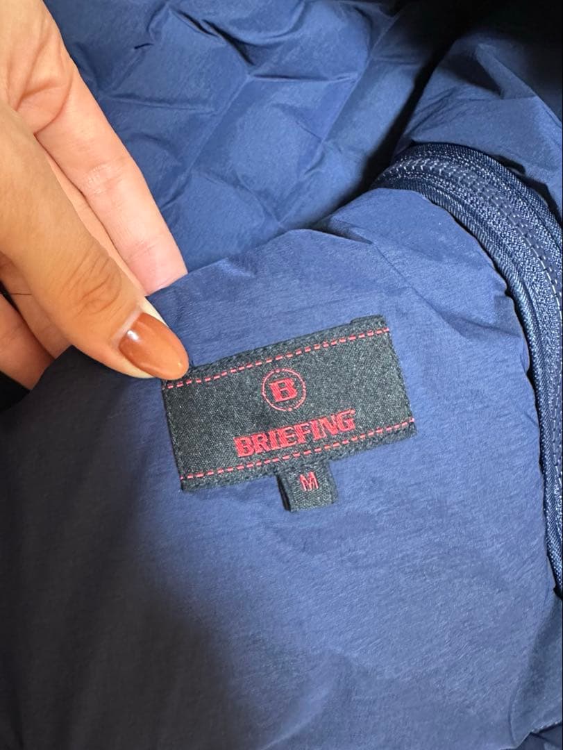 ブリーフィング　ハイブリッドダウンジャケット　ネイビー Mサイズ