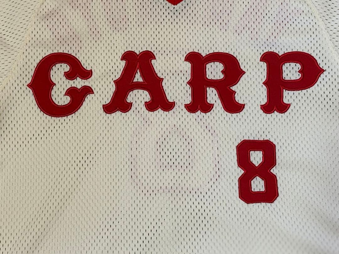 広島東洋カープ 山本浩二 8 復刻 ユニフォーム(M) Mizuno ミズノ