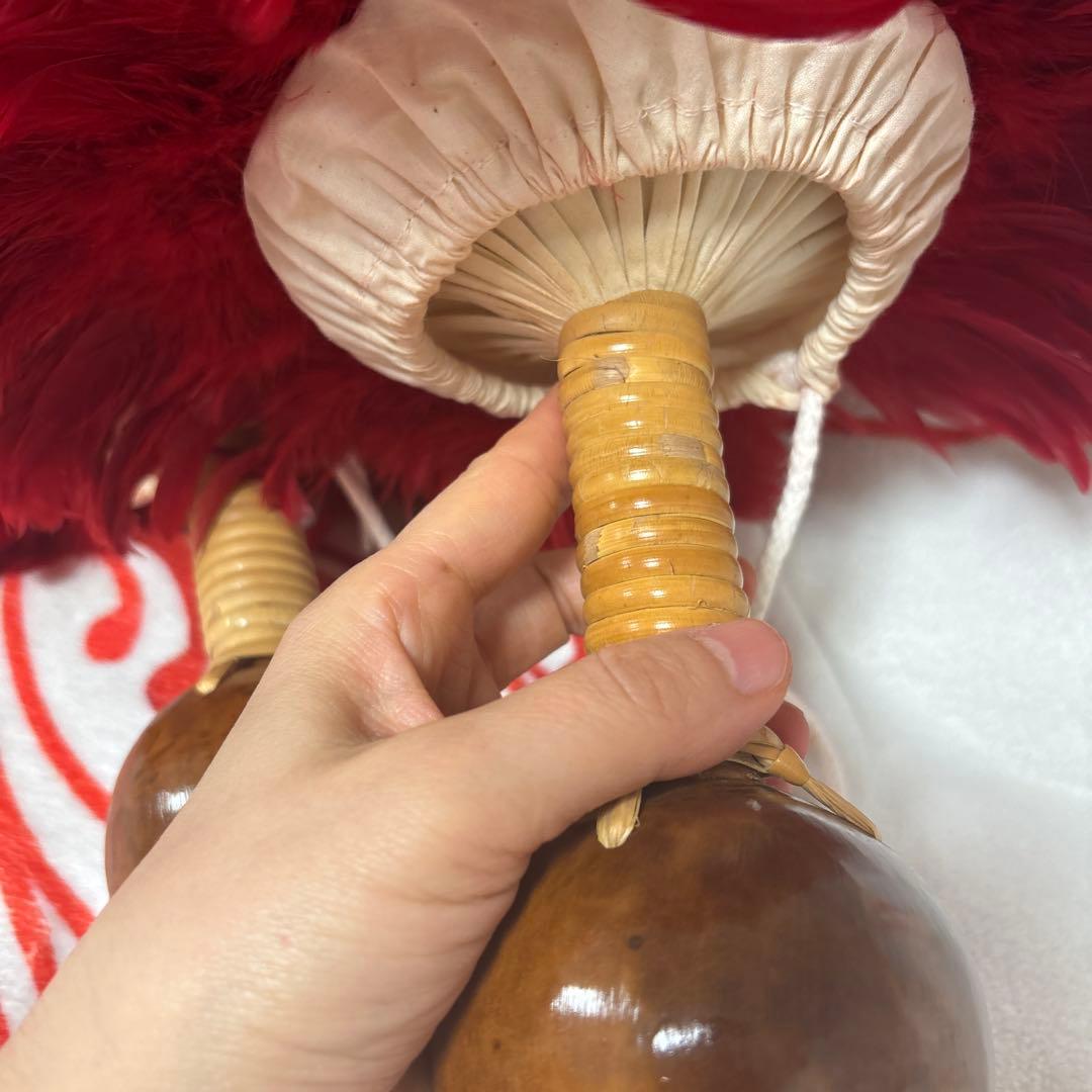 着脱式フラダンス用 タヒチ　赤と黄色ウリウリ　　分離