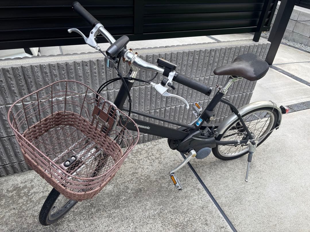 Panasonic 電動アシスト自転車 シティタイプ 前カゴ付き(送料込み)