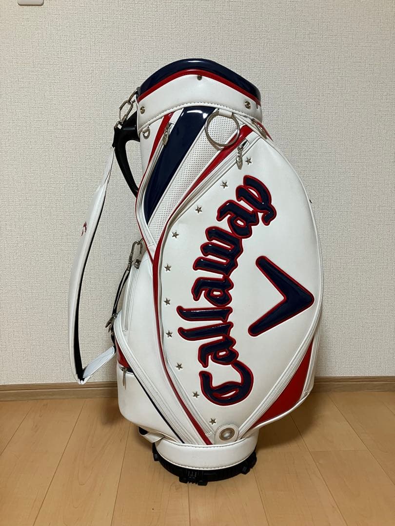 Callaway キャロウェイ キャディバッグ ホワイト/ネイビー/レッド