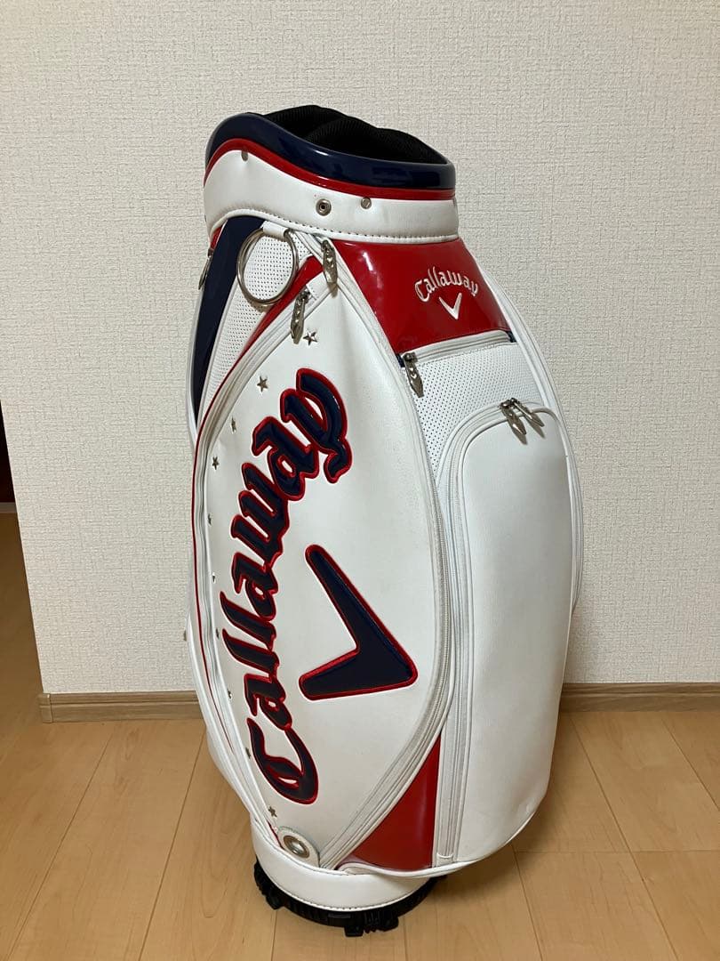 Callaway キャロウェイ キャディバッグ ホワイト/ネイビー/レッド
