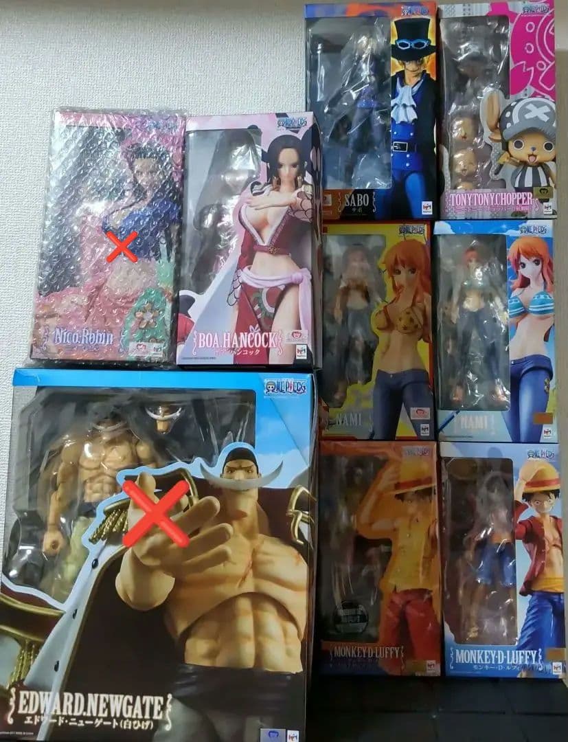 ヴァリアブル ワンピース 白ひげ ハンコック ロビン ナミ フィギュア ワーコレ