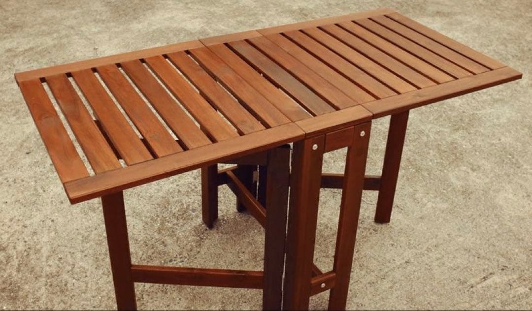 【希少廃盤品】IKEA ÄPPLARÖ エップラロー 折りたたみテーブル