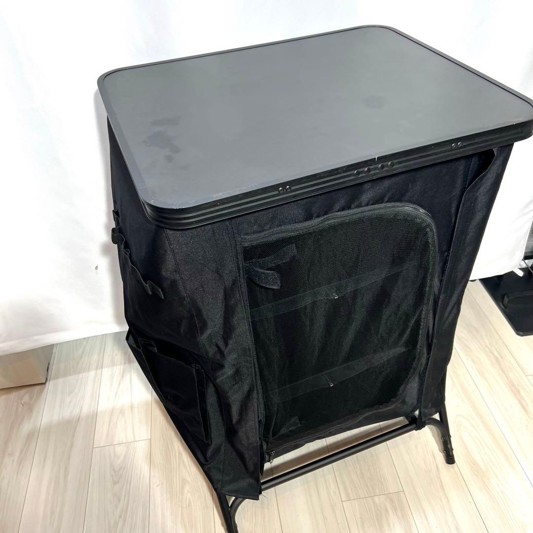 マルチキッチンテーブル アウトドア キャンプ 折りたたみ 収納付き