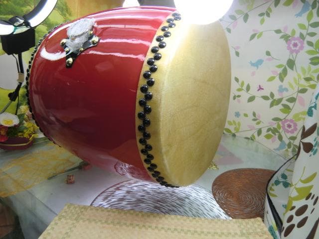 新品未使用(送料無料)19.980円　Nエイサー大太鼓30cmバチ付き