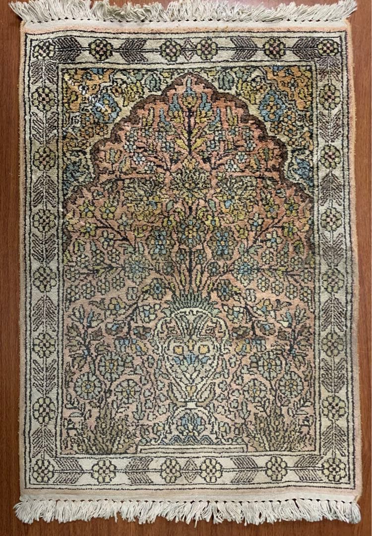 入手不可能！Hand Madeカシミア・カーペット インド製 40年前商品