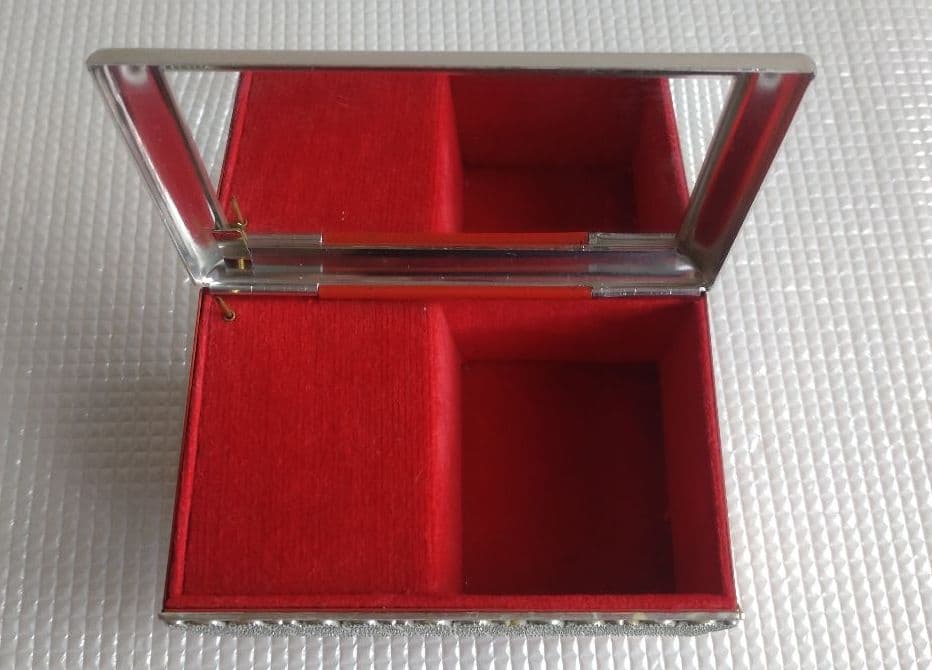 アンティーク オルゴール付宝石入れ