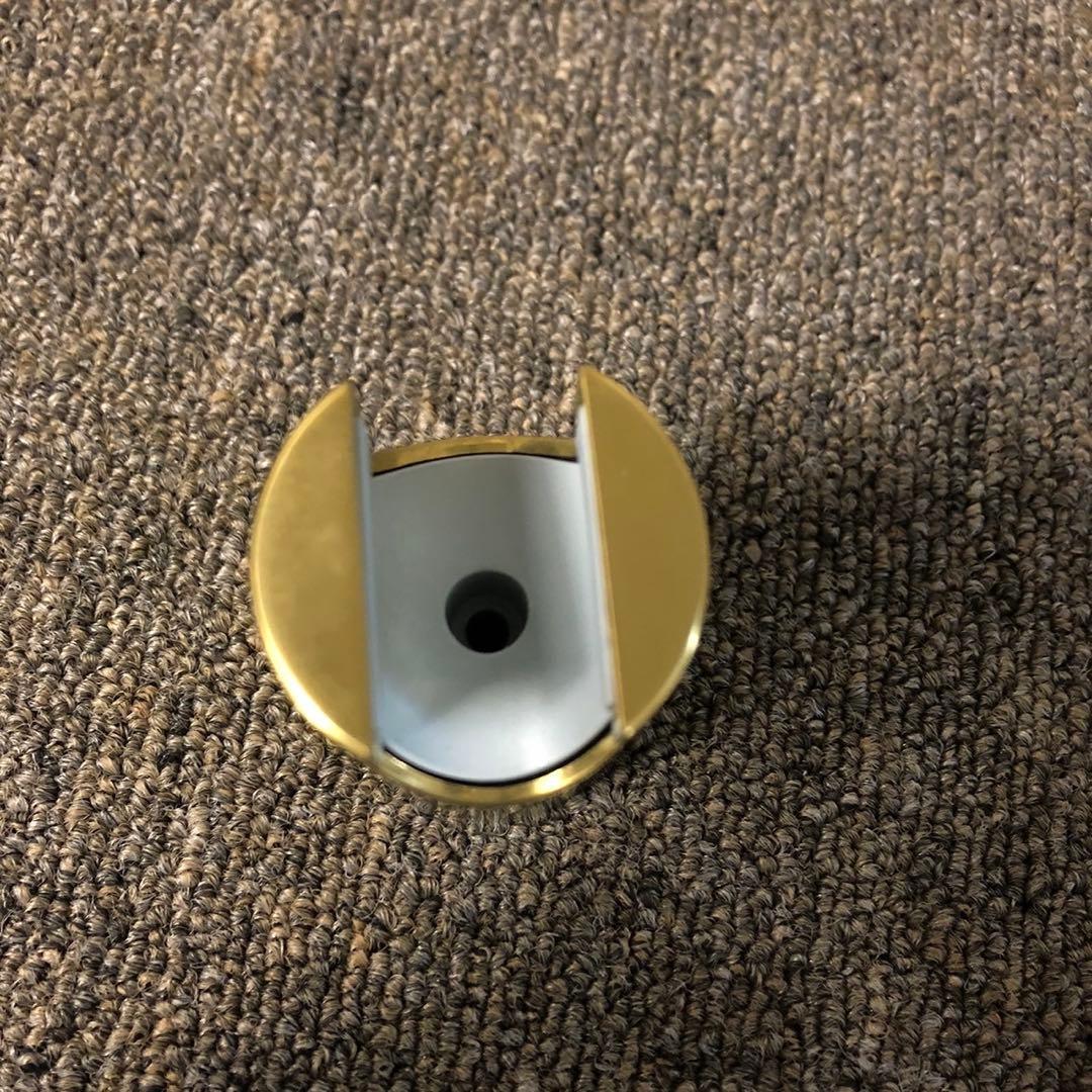 C73レア品✨ 金属製円形シャワーヘッド ドット模様 ゴールド