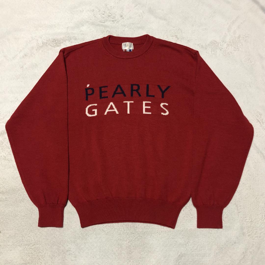 【匿名配送】パーリーゲイツ ゴルフウェア ビッグロゴニットセーター Mサイズ