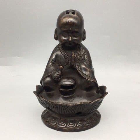 小坊主が香炉 茶道具 香道具 工芸品 美術品 置物