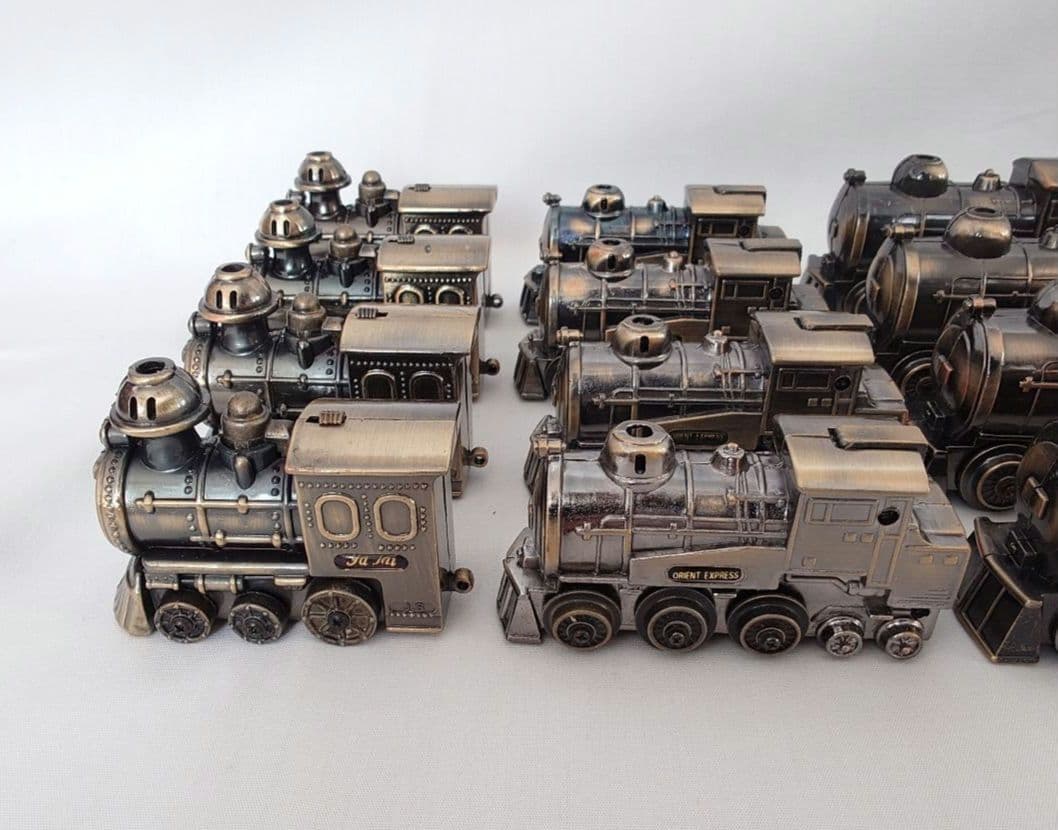 ヴィンテージライター 25個セット　卓上機関車 蒸気機関車 鉄道