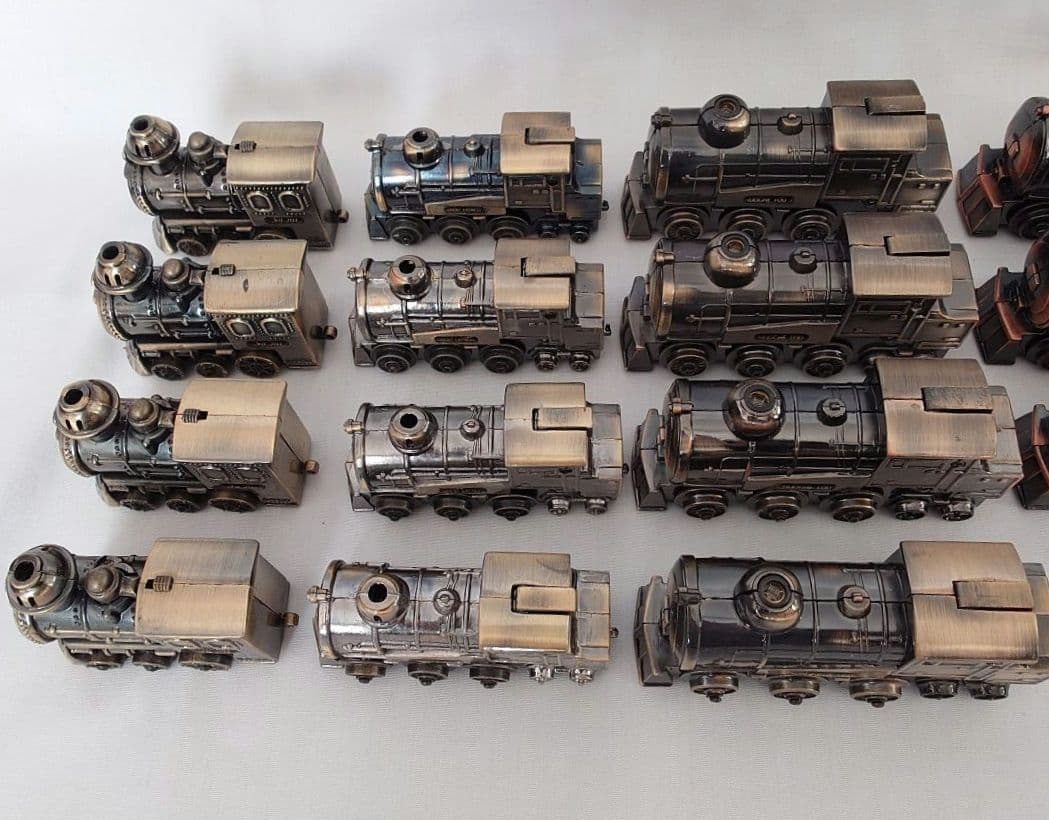 ヴィンテージライター 25個セット　卓上機関車 蒸気機関車 鉄道