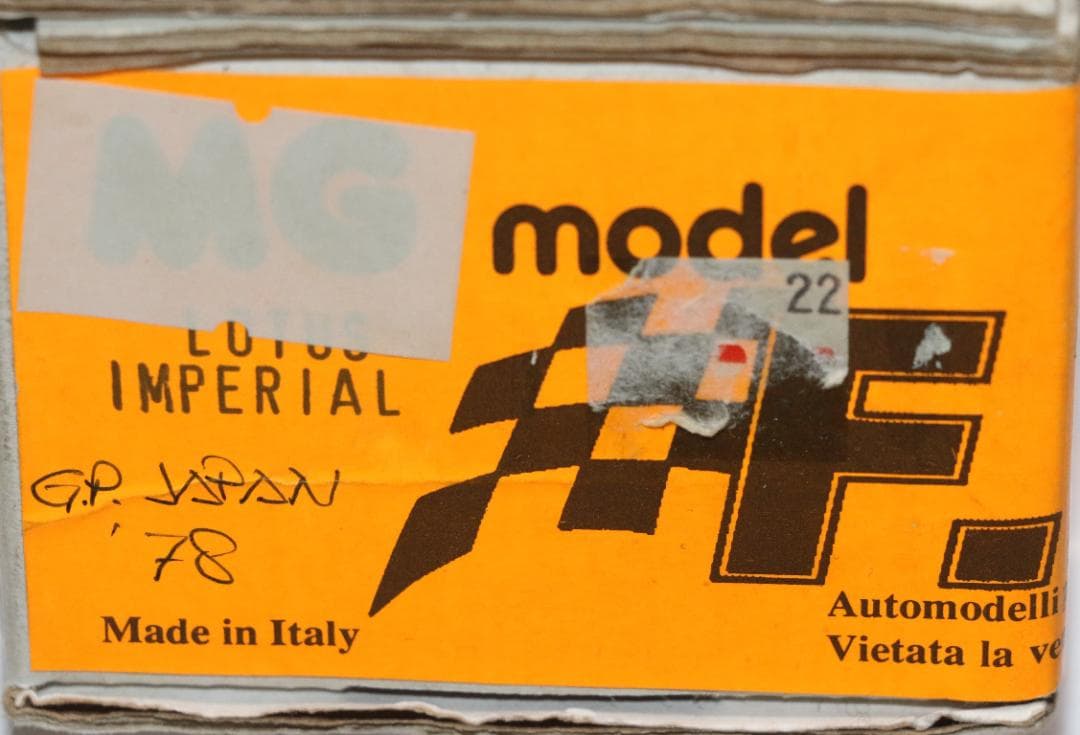 ＭＧモデル（伊）製ロータス７８　７８日本グランプリ仕様メタル組立キット　１／４３