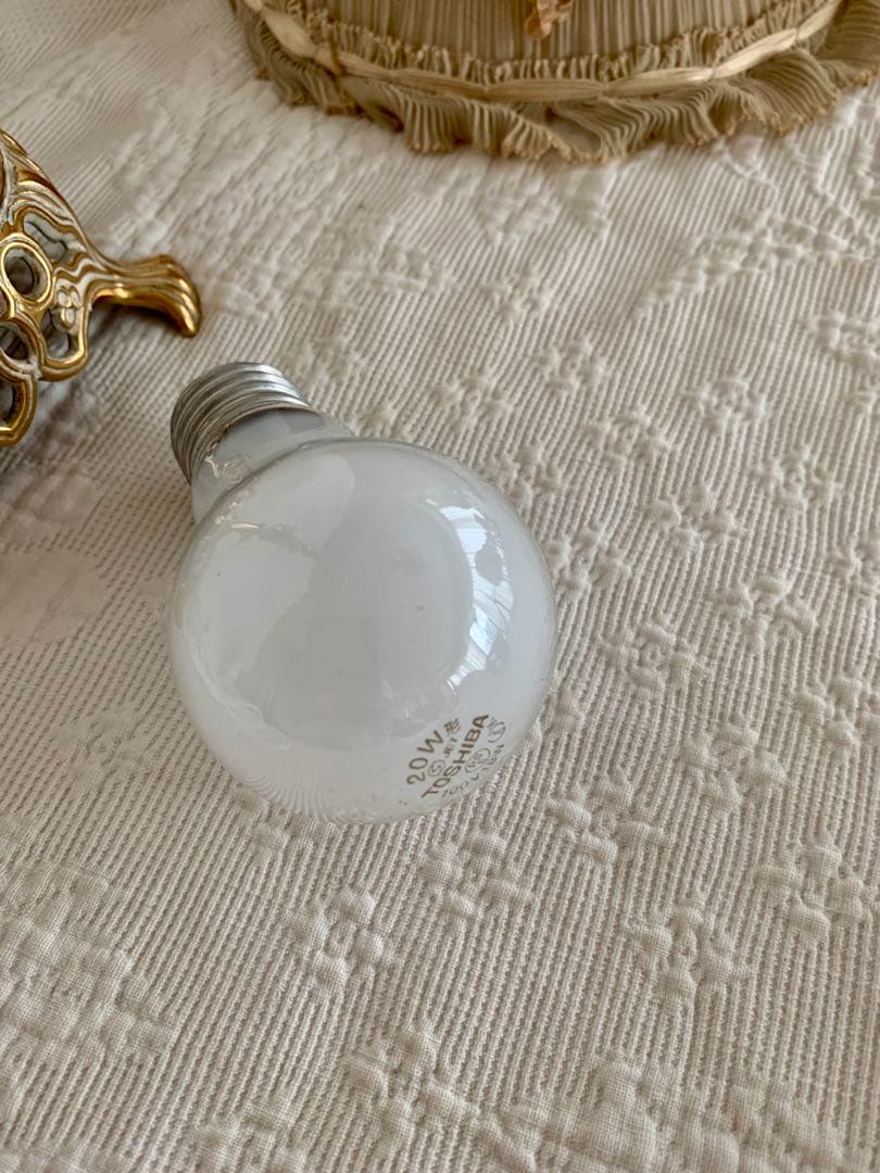 ビンテージ/アンティークロココモチーフテーブルランプ※フレンチスタイル陶器ローズ