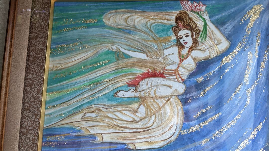 額装日本画「天女舞」