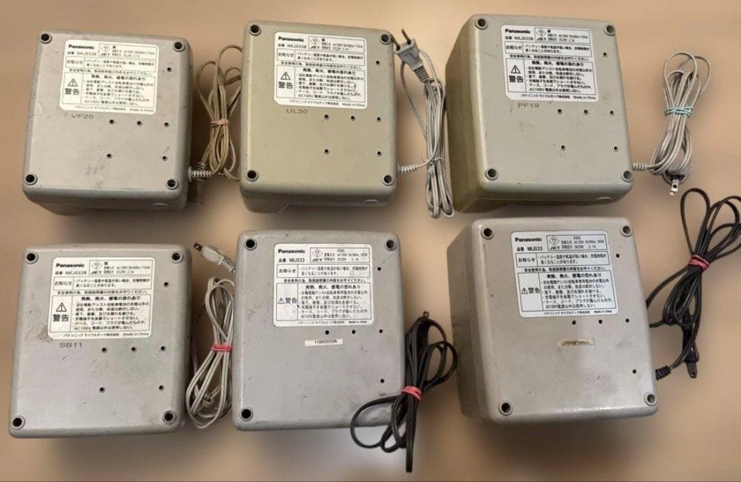 パナソニック電動自転車充電器　6台