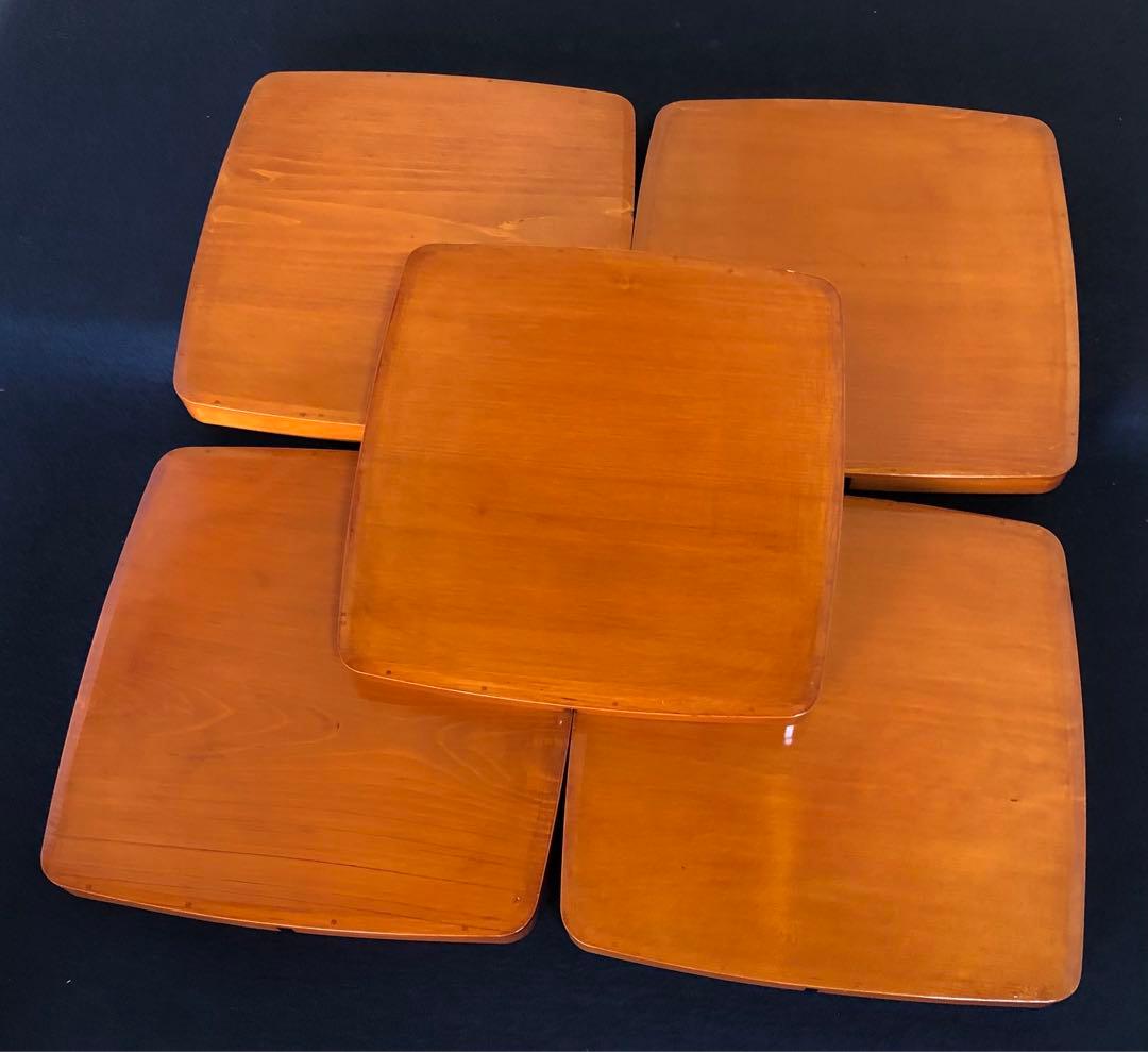 《R》飛騨春慶塗 吸物膳10客 小膳 木製漆器 木箱　260203く4