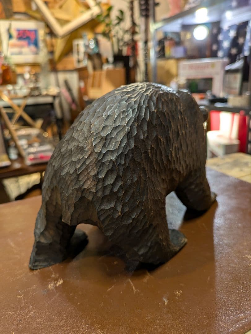 wooden carved bear 木彫りの熊 北海道 ウッドベアー