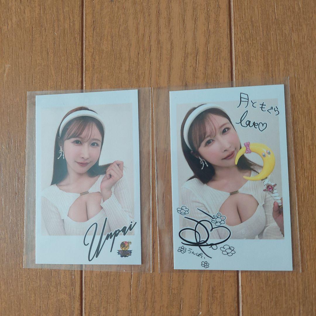 うんぱい　インスタントフォト風カード2枚セット　どちらも新品。