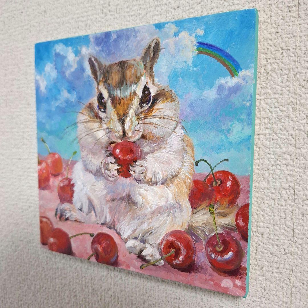 【ももここページ】シマリスさん肖像画