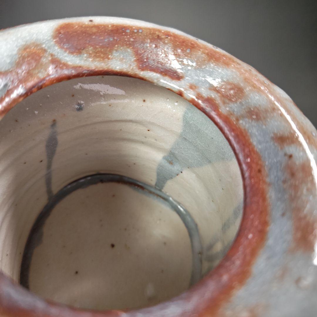 イ564 水指『向井一峰作』『鼠志野　水指　共箱』茶道具