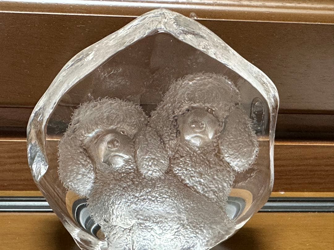 マッツ ジョナサン クリスタル置き物 プードル