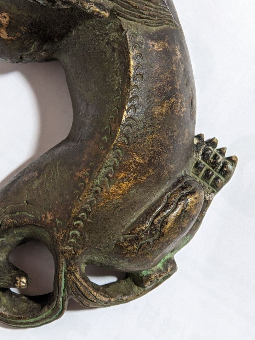 ♦唐物 中国 古玩 古美術品 麒麟形 文鎮 文房四宝 宣徳銅 骨董品