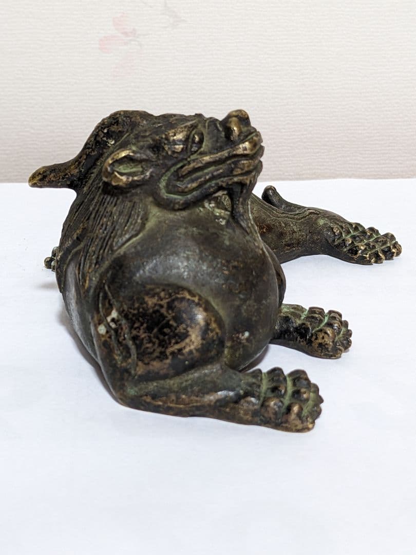 ♦唐物 中国 古玩 古美術品 麒麟形 文鎮 文房四宝 宣徳銅 骨董品