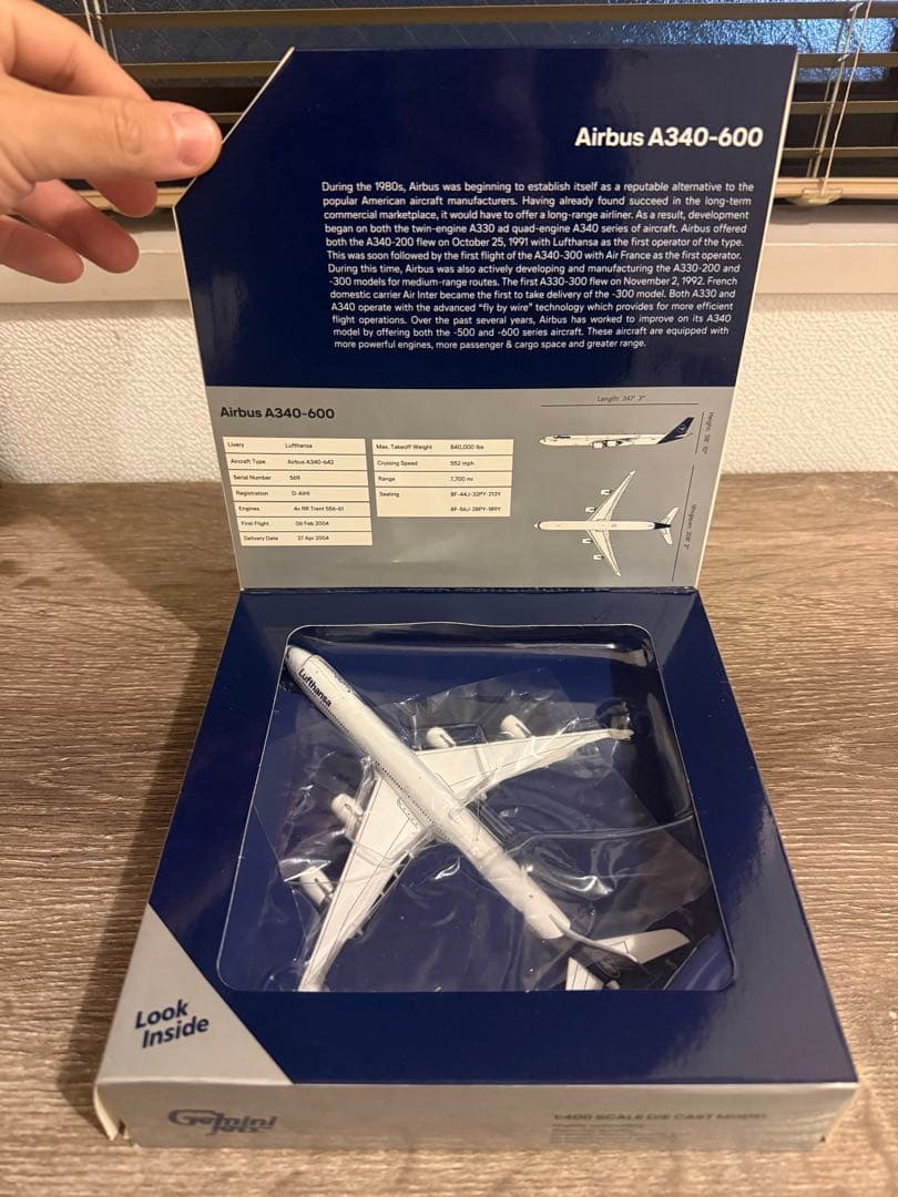 航空機・ヘリコプター 1/400 Lufthansa A340-600 D-AIHI