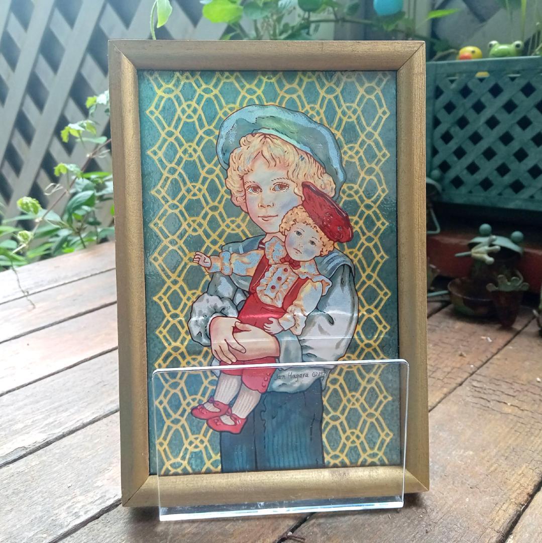 ジャン・ハガラ ステンドグラス 少年とお人形 ステファン グラスマスターズ社