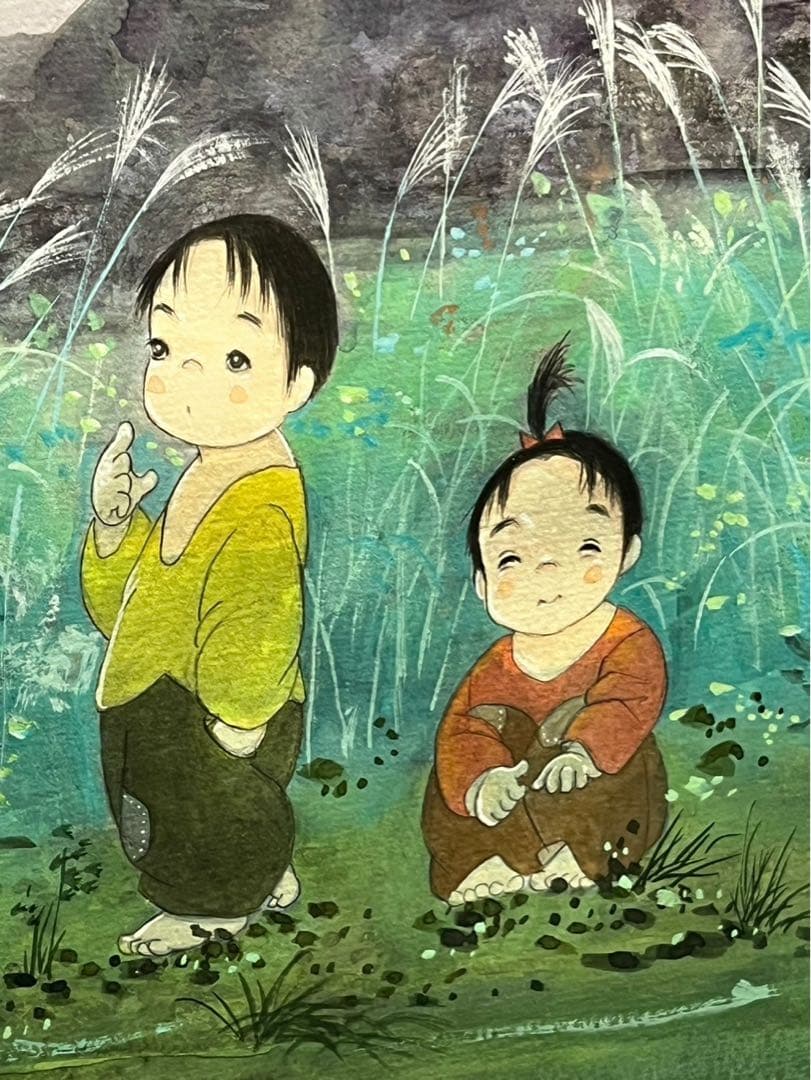 開田風童　水彩画