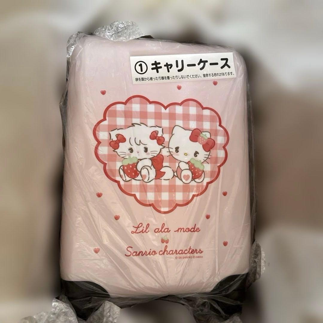 Lil ala mode×サンリオ・キャリーケース＋ボストンバッグ＋グッズ計６点
