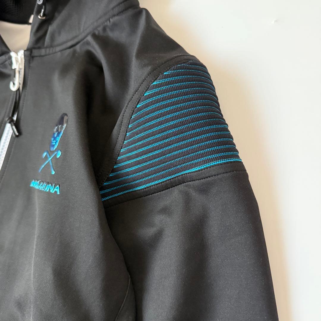 美品　マークアンドロナ　メンズ　ジップ　パーカー　ブラック　46 スカル