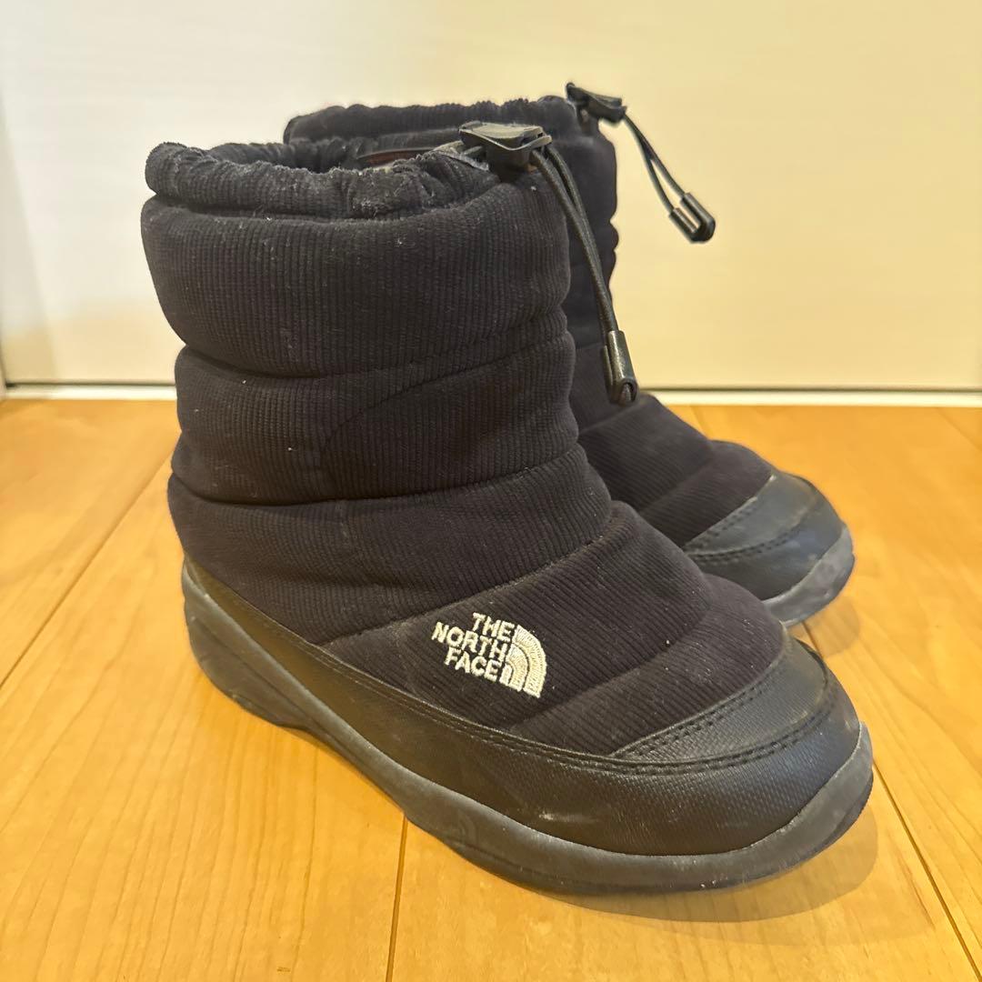 THE NORTH FACE 子ども用 コーデュロイ　ブラックブーツ　22センチ