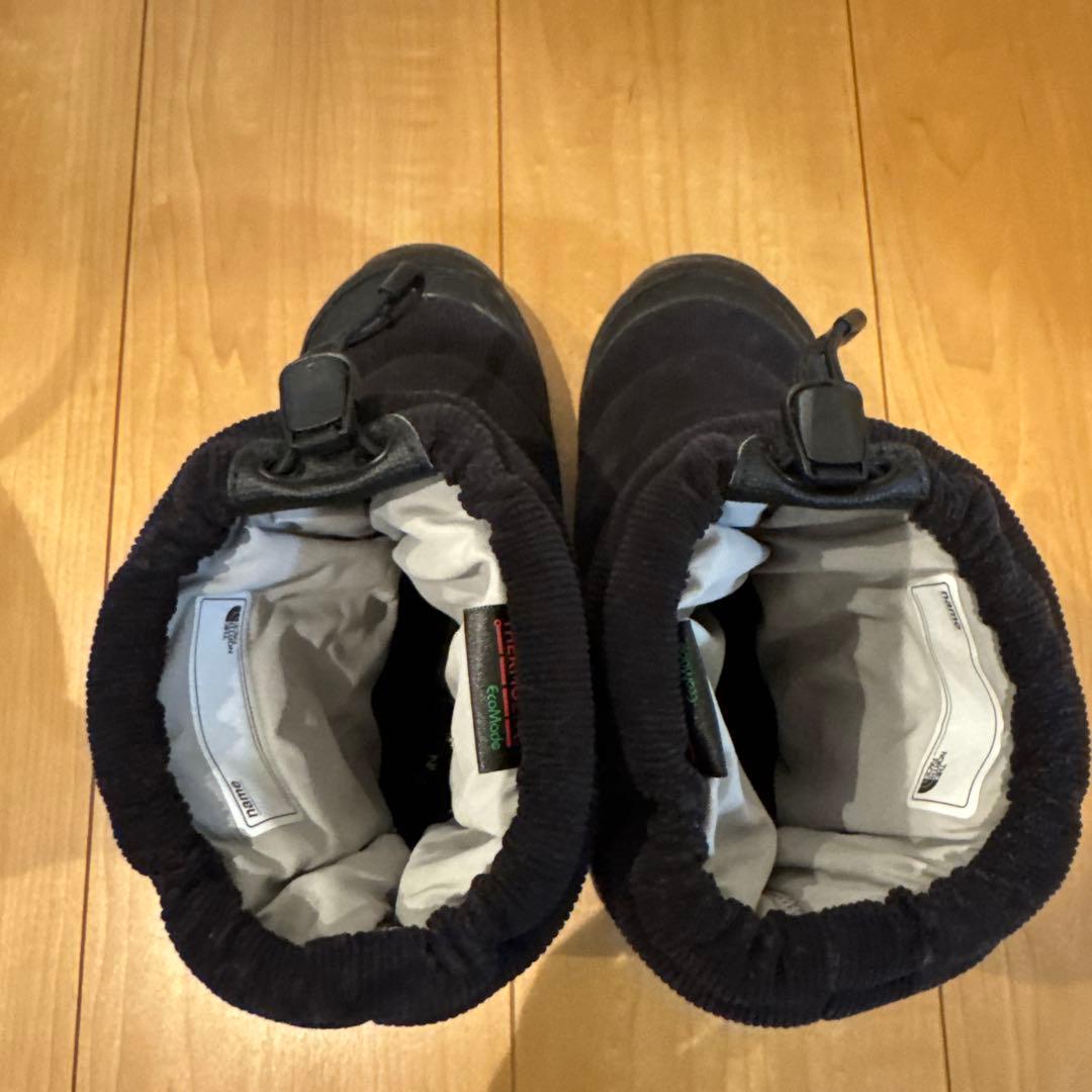THE NORTH FACE 子ども用 コーデュロイ　ブラックブーツ　22センチ