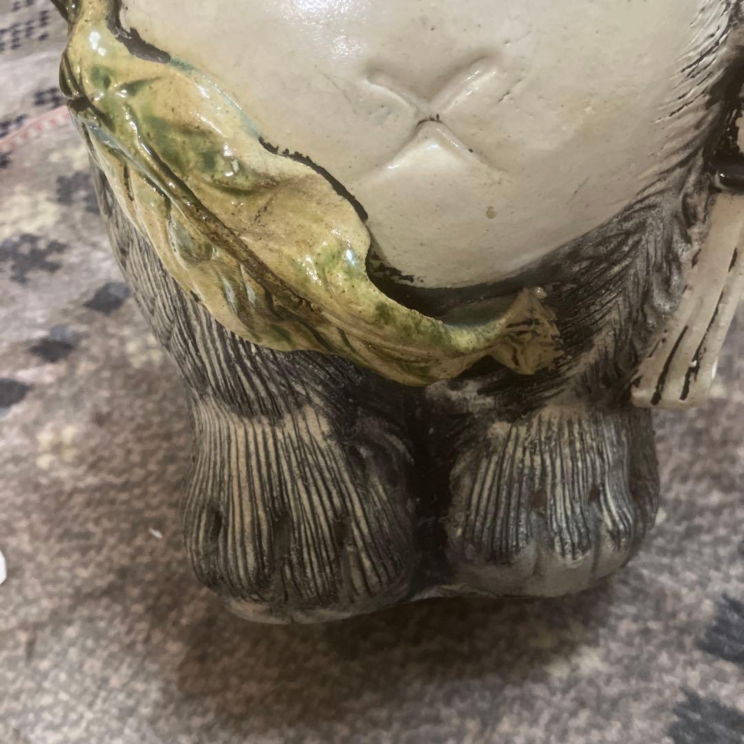 信楽焼　狸庵　リボンつき