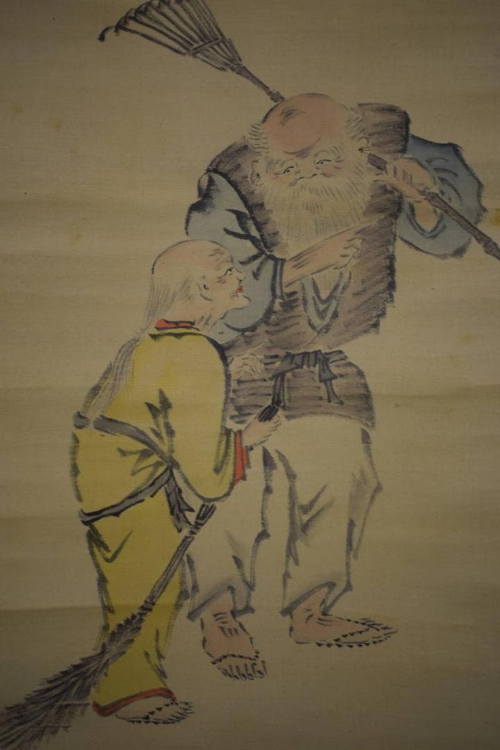 模写/田能村直入/高砂画賛/布袋屋掛軸HG-17