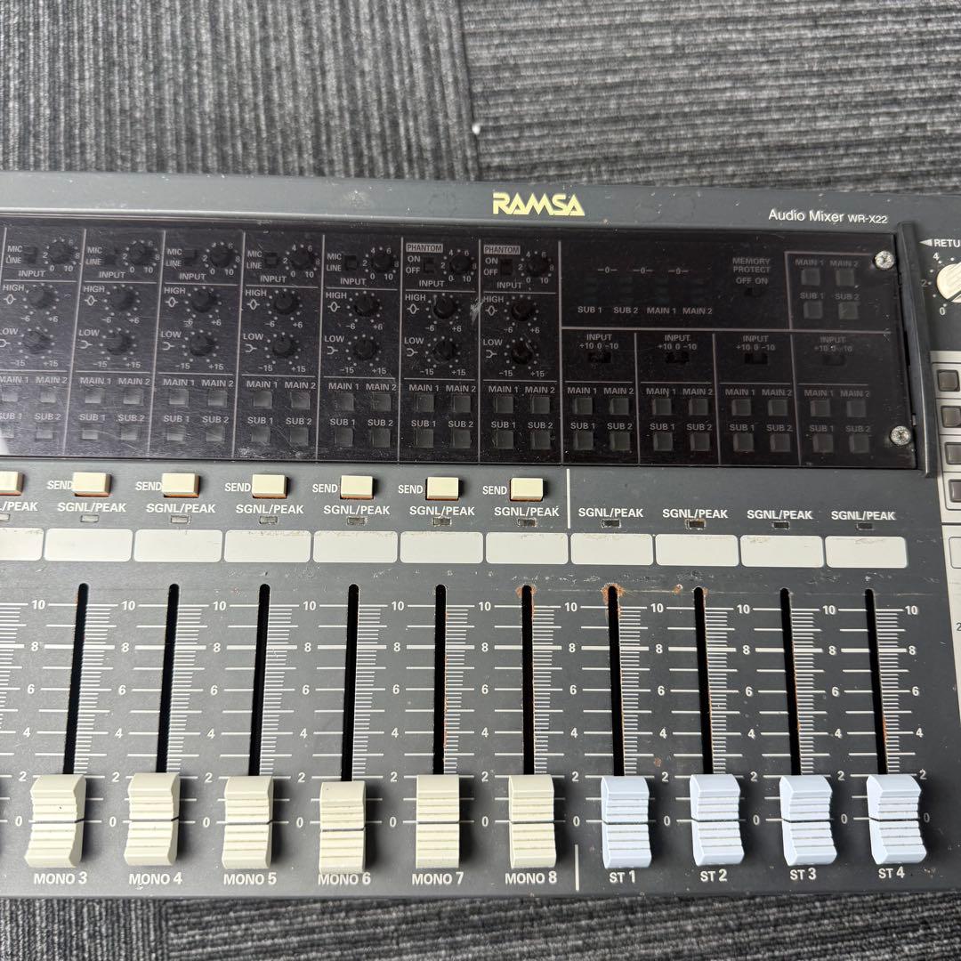 Panasonic RAMSA WR-X22 オーディオミキサーレトロ音響機器
