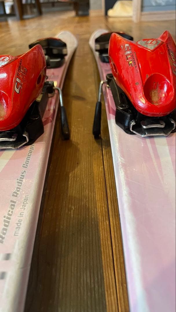 カービングスキー板96cmセットストックBXB子供ジュニアキッズ女の子ピンク