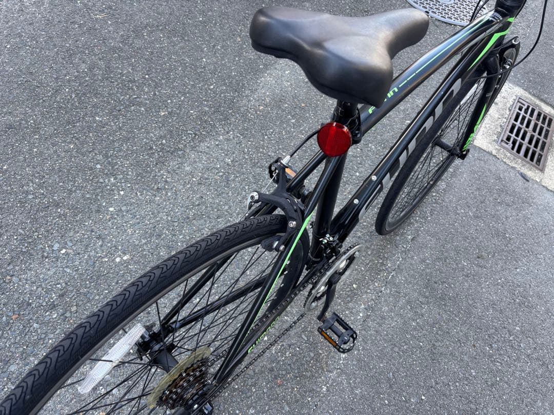 FUNN ロードバイク 黒/緑　700c 使用頻度少ない