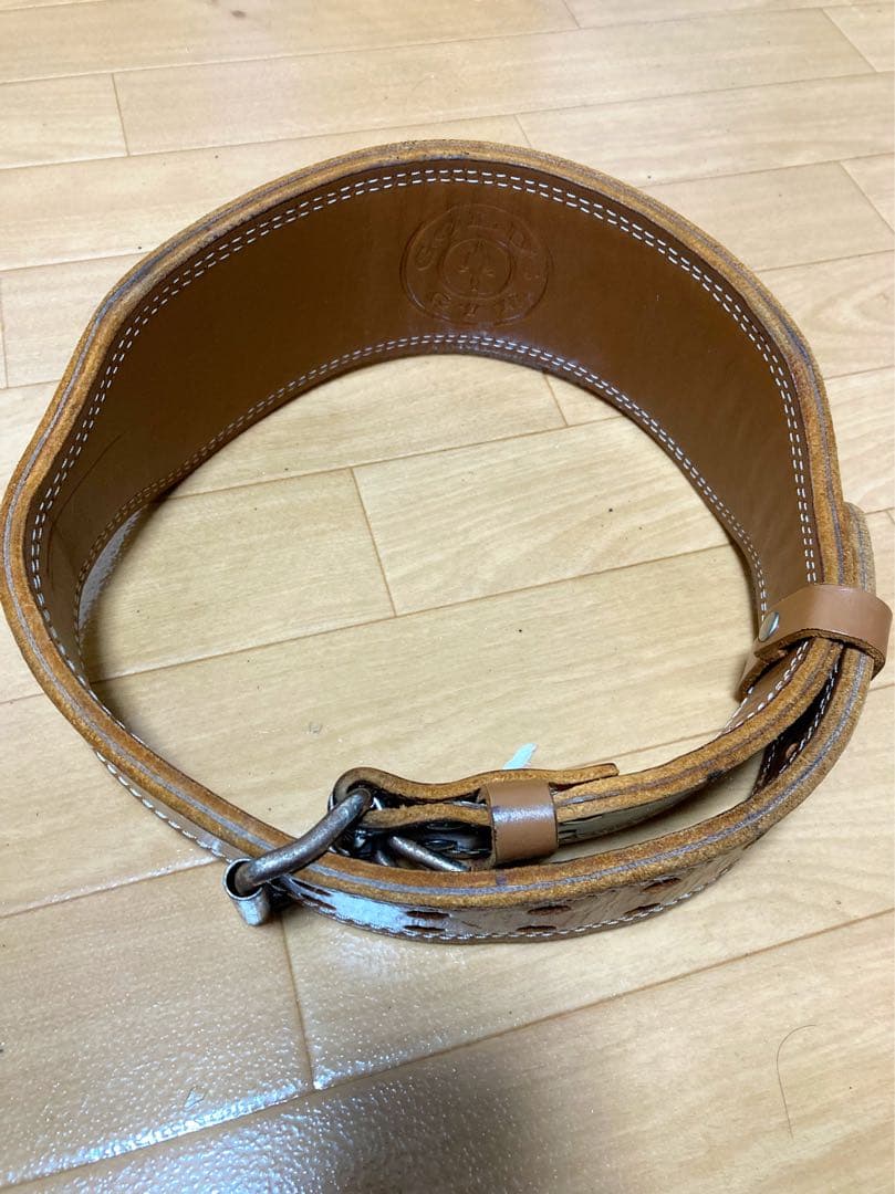 ゴールドジムプロレザーベルトL